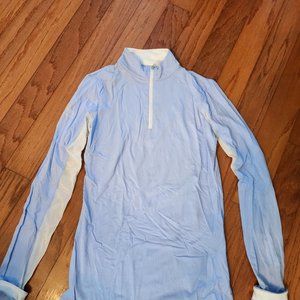 Kastel Denmark 1/4 zip sunshirt light blue size XS